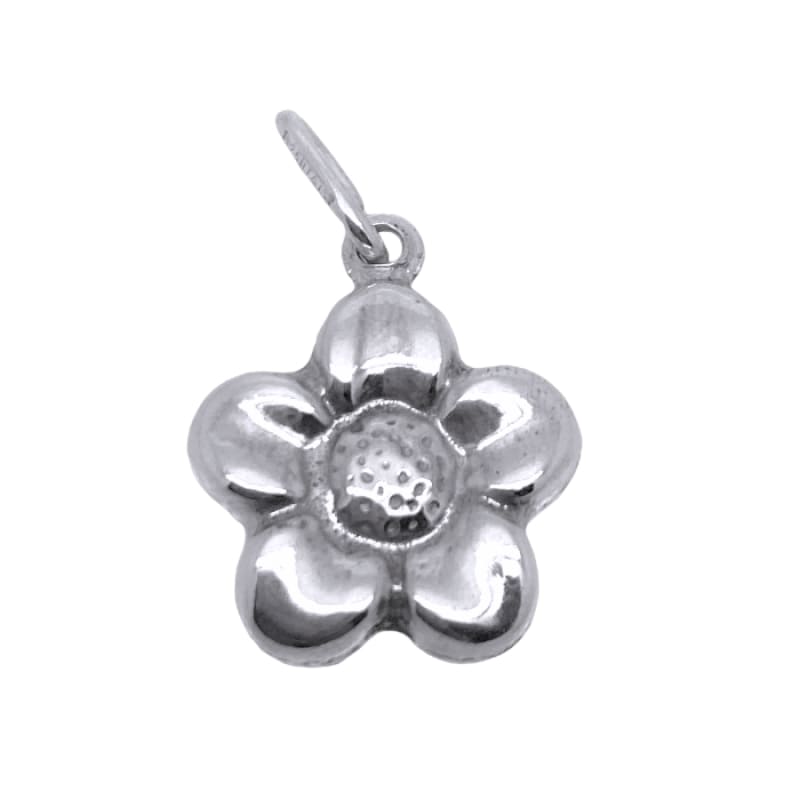 Dije soplado flor Plata Italiana 925 - Metalli - Default Title - Perfumisimo